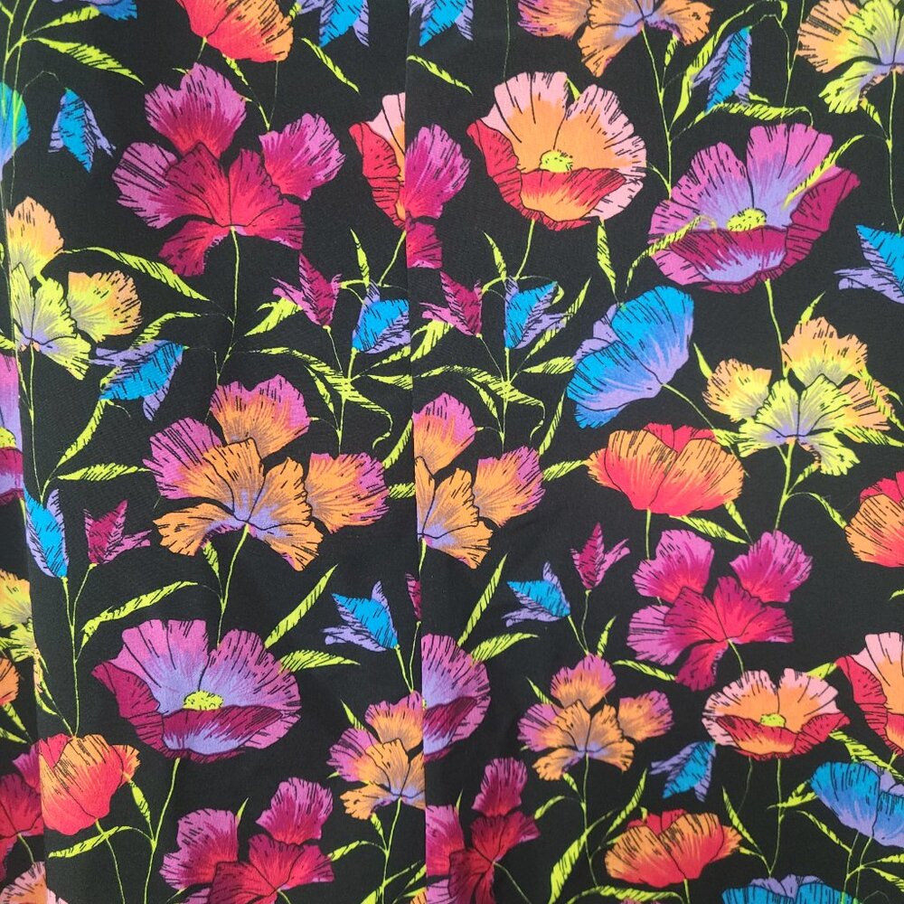 Topshop Multi-Color Poppy Floral 90s Artgirl Quirky Cropped Wide-leg Jumpsuit - Picture 4 of 9